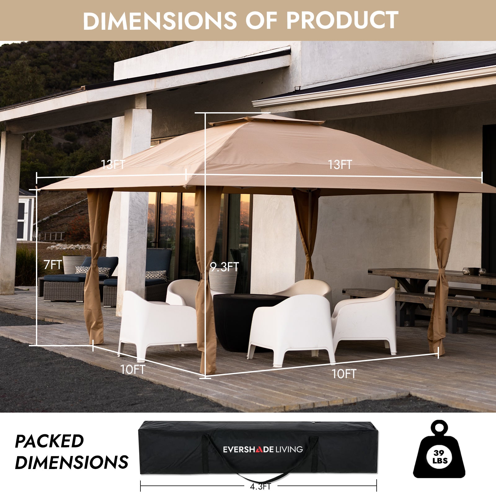 13 ft. x 13 ft. Pop-Up Gazebo