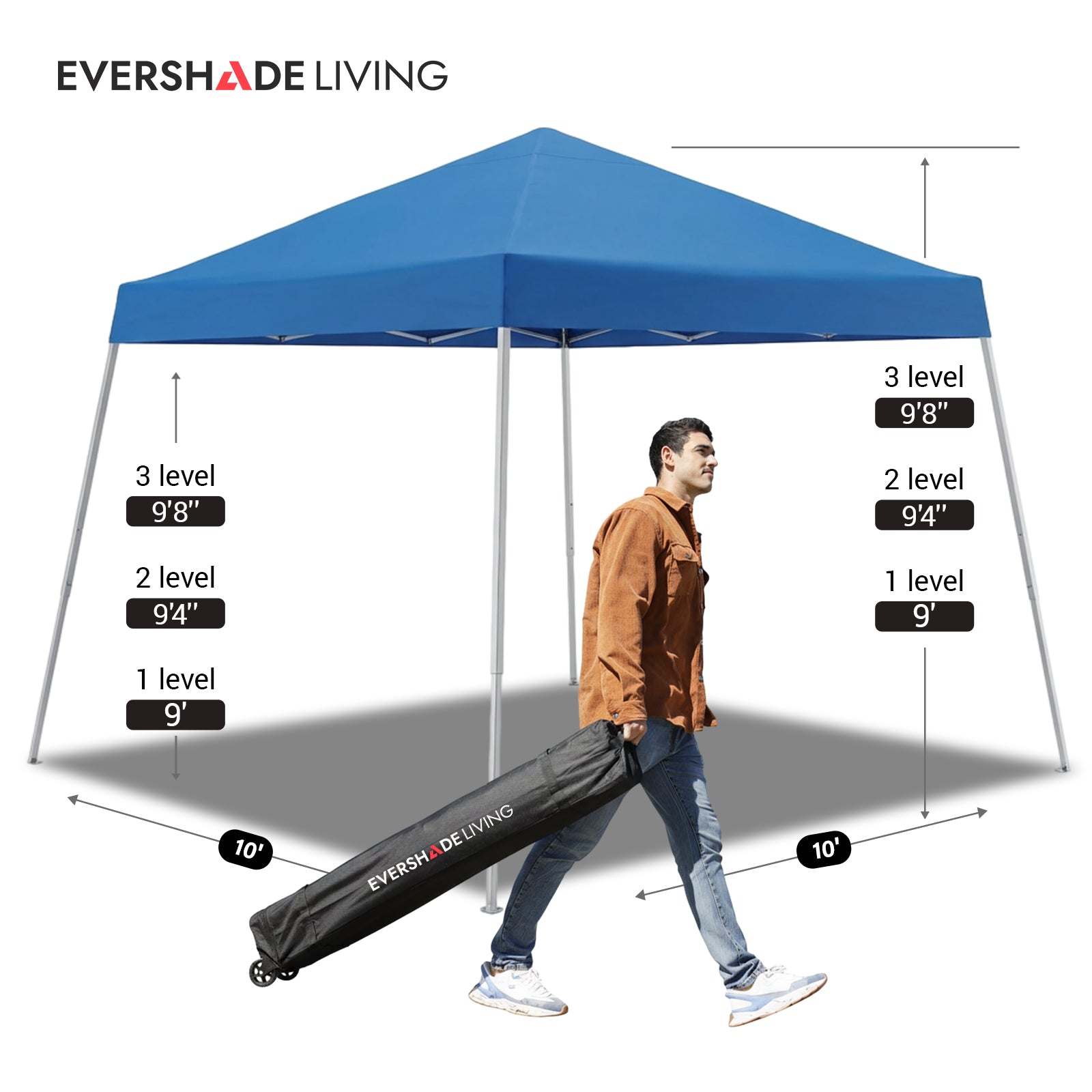 10 ft. x 10 ft. Slant-Leg Pop-Up Canopy