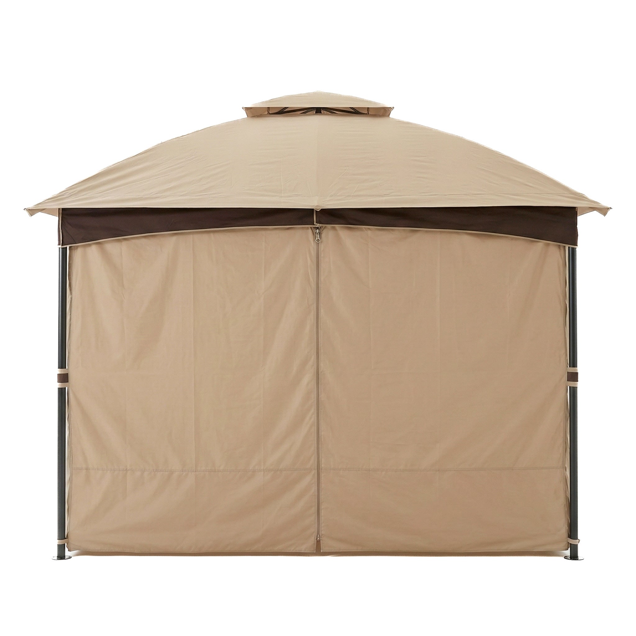 10 ft. x 12 ft. Patio Gazebo with Church Windows & Curtains