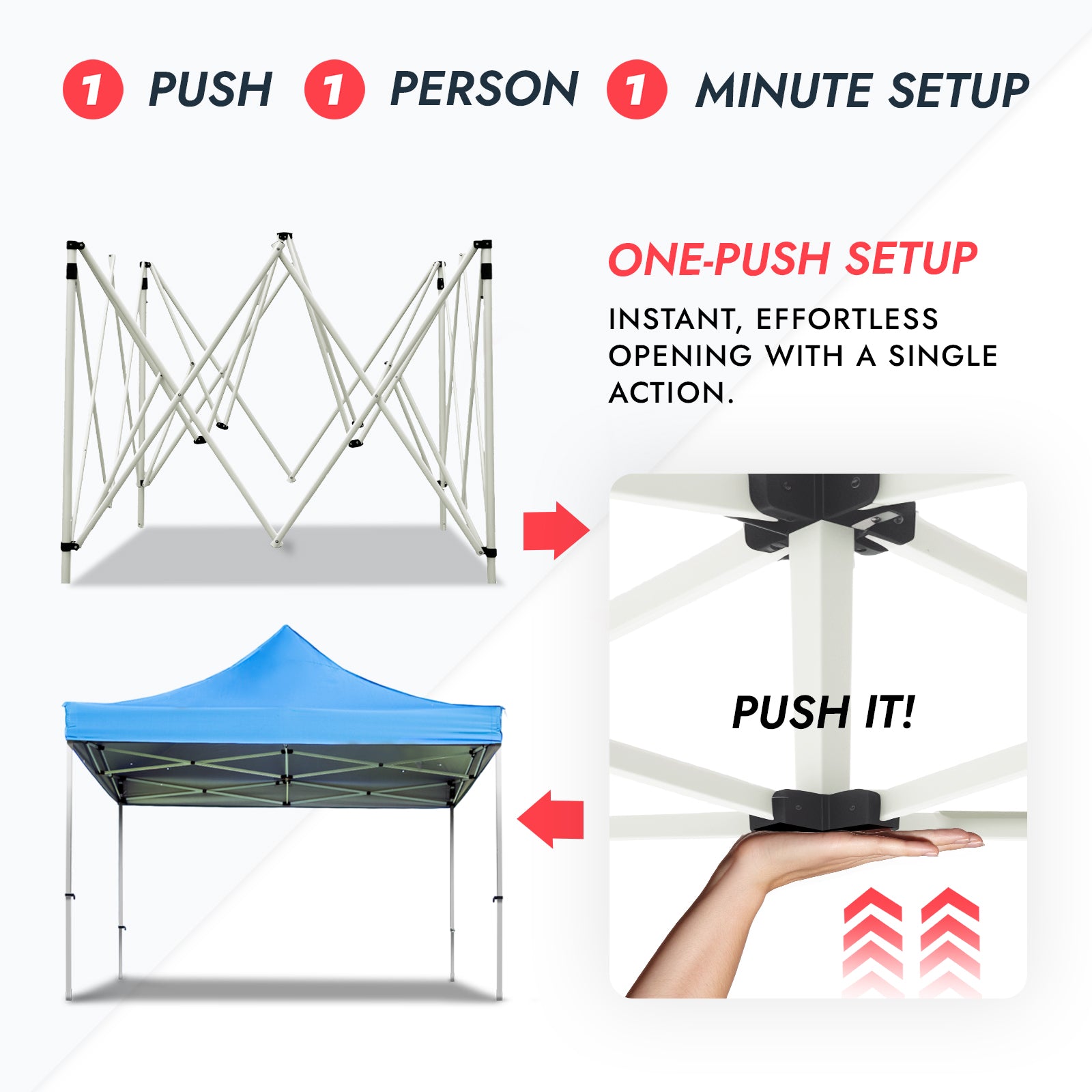 10 ft. x 10 ft. Heavy-Duty Straight-Leg Pop-Up Canopy