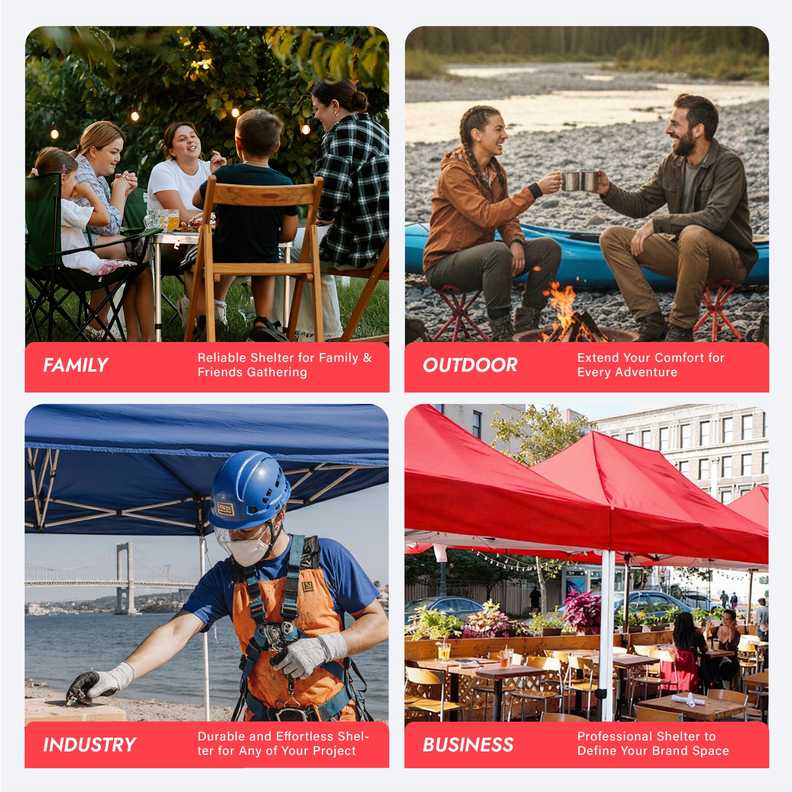 10 ft. x 10 ft. Heavy-Duty Straight-Leg Pop-Up Canopy