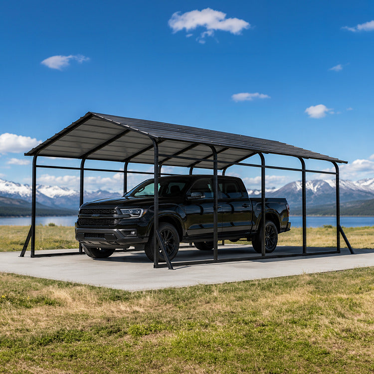 12 ft. x 20 ft. Heavy Duty Metal Carport
